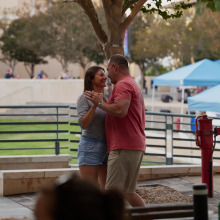 A couple dances during a performance at SUA's Summer at Soka